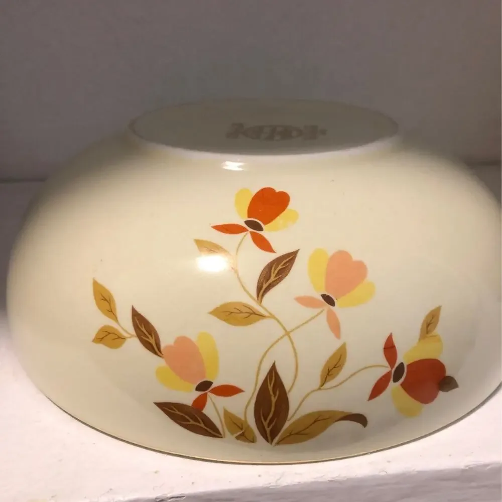 Vintage MCM Halls Autumn Leaf Serving Bowl 9